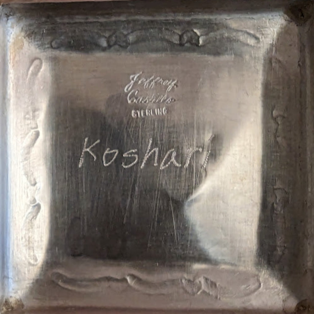 sterling silver koshari kachina by artiest jeffrey castillo artists stamp view