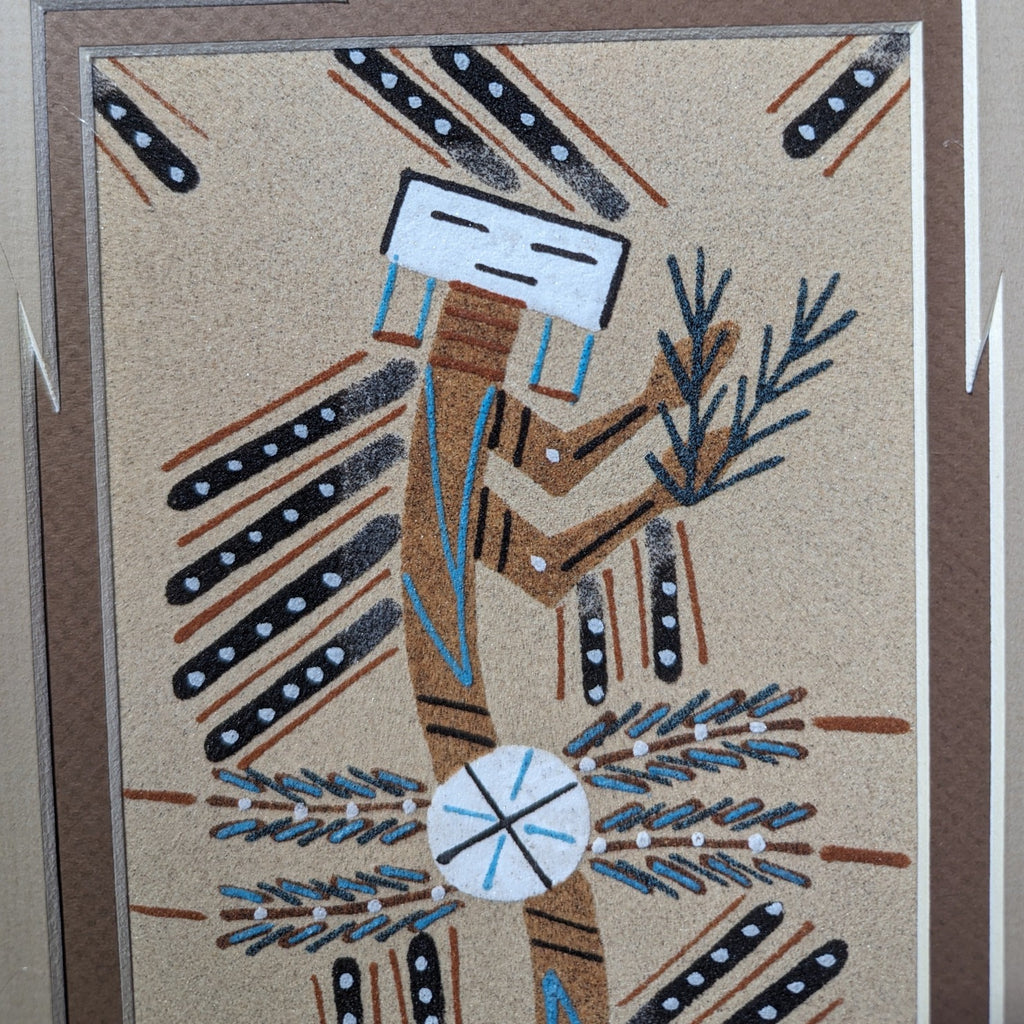 Navajo Sand Painting by Deborah Foster MZ-0005