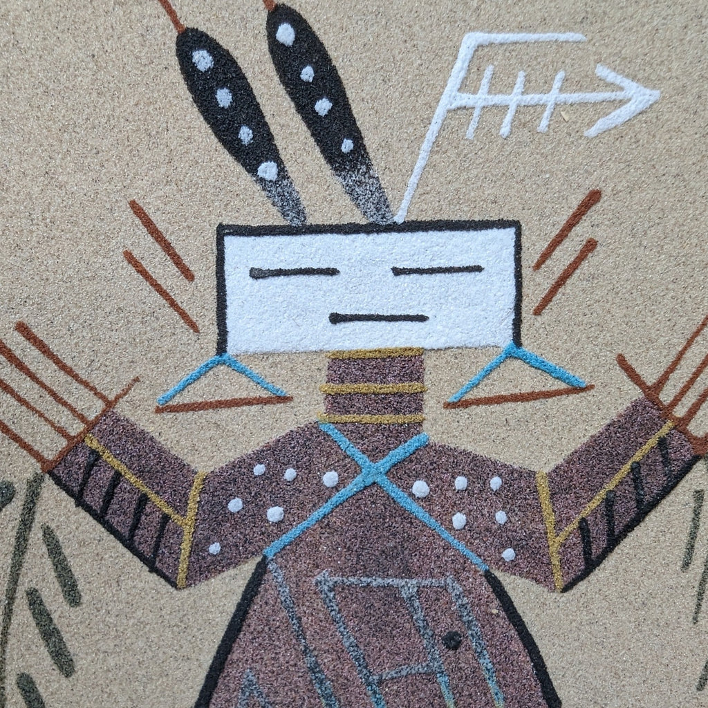 Navajo Sand Painting by Darlene Thomas MZ-0024