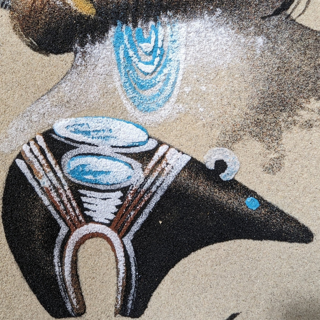 Navajo Sand Painting by Artist Michael Watchman MZ-0001