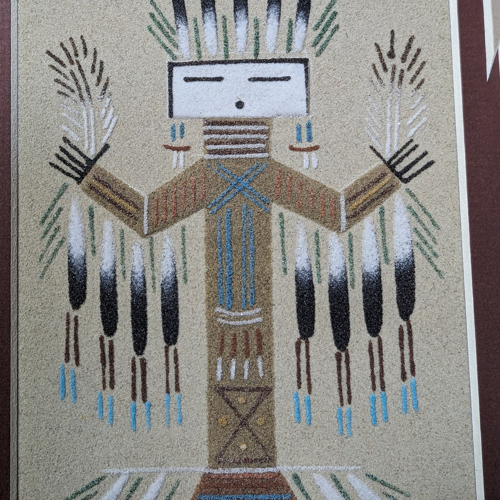 Navajo Sand Painting by Daniel Smith Jr. MZ-0017
