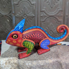 Oaxacan Chameleon Wood Carving GF-0061