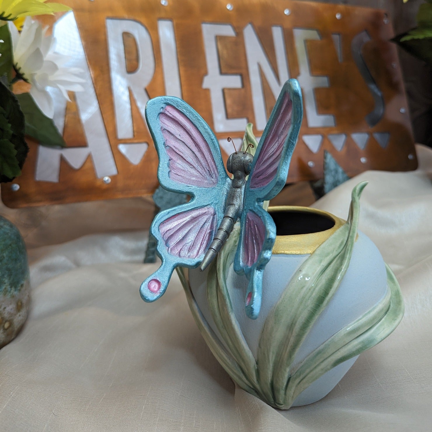 Butterfly Vase by Bonnie Belt GF-0110
