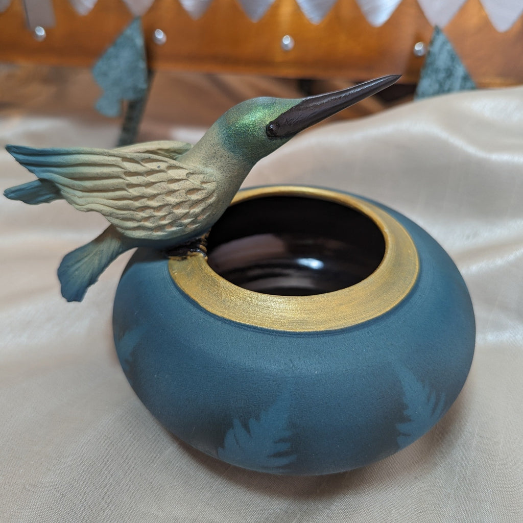 Hummingbird Vase by Bonnie Belt GF-0111