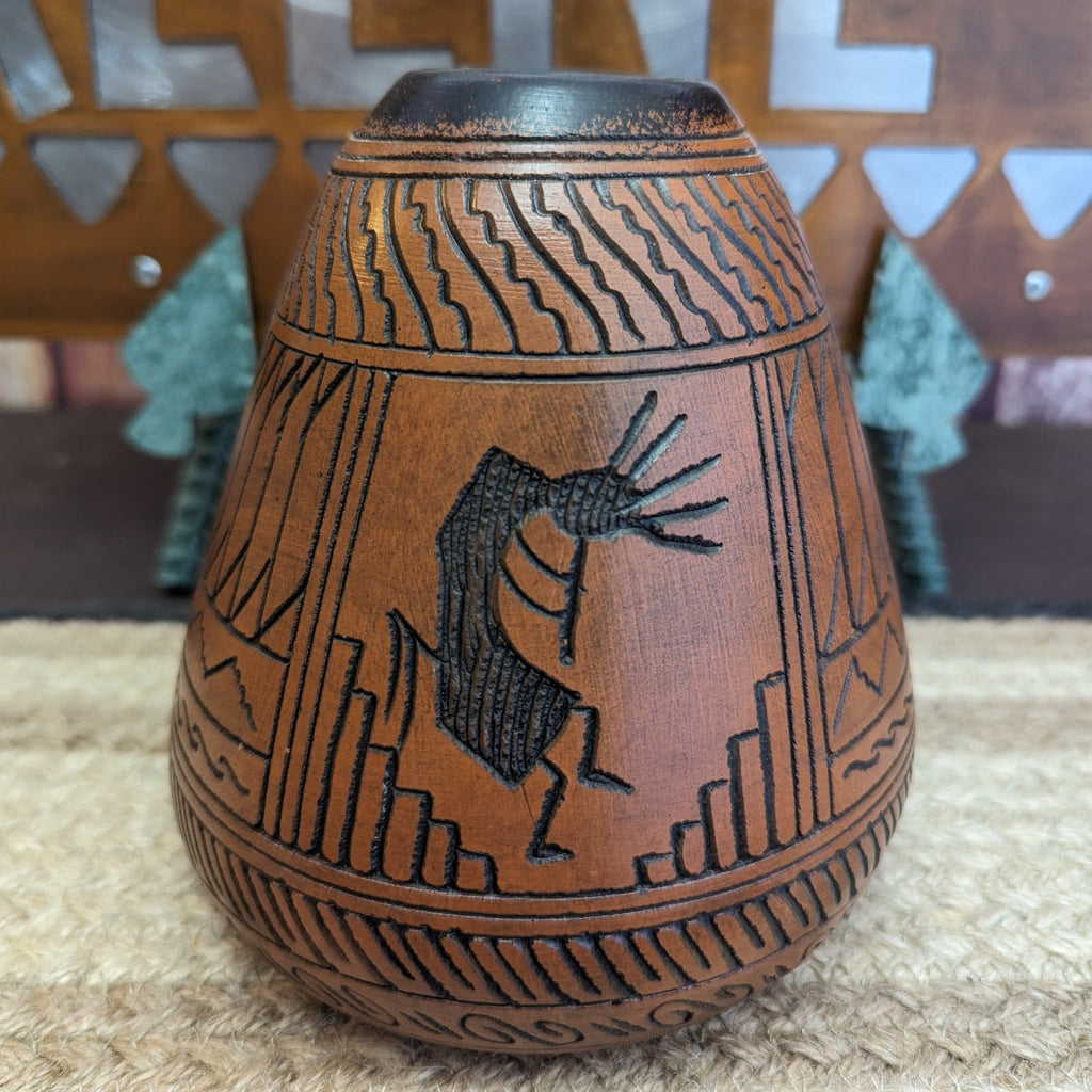 Navajo Made Kokopelli Vase SWT-0139