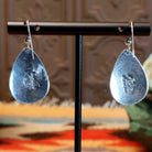 Close-up of the artisans stamped signatures.