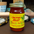5oz jar of Pure Prickly Pear Cactus Jelly by the Cactus Candy Company. Bright pink-purple fruit jelly made from prickly pear cactus, ideal for spreading on toast, biscuits, and desserts.