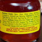 Closeup of ingredients for 5 oz jar of cactus jelly