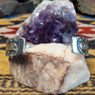 Interior view of handcrafted cuff showing band thickness and fit.