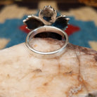 Sterling silver ring with dragonfly motif.