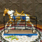 "The Foreman" collectible pony by The Trail of Painted Ponies, featuring detailed hand-painted Western-inspired artwork and ranching-themed design elements.