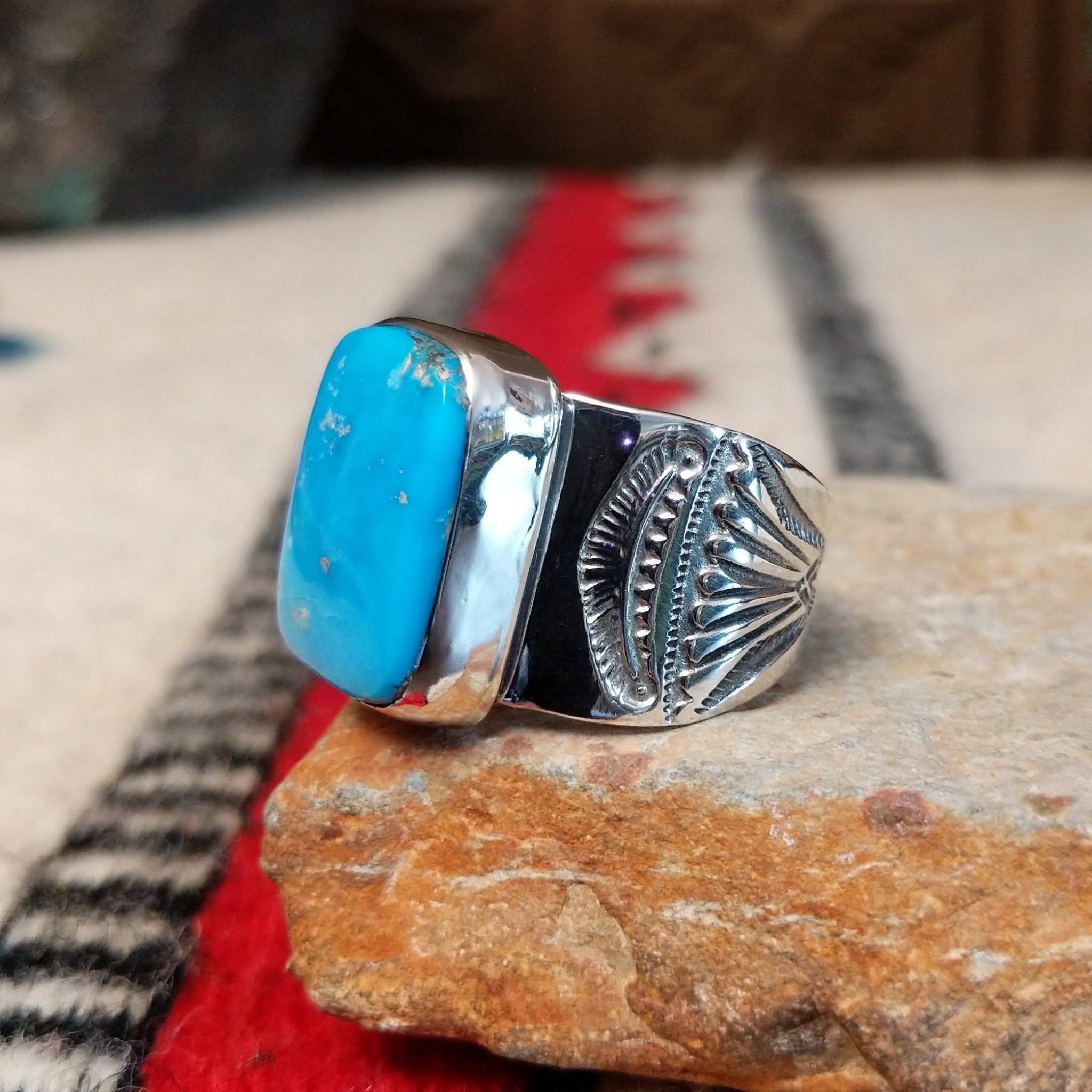 Turquoise Ring by Lucy Jake GJ-RNG-0709 Size 12.5 – Arlene's