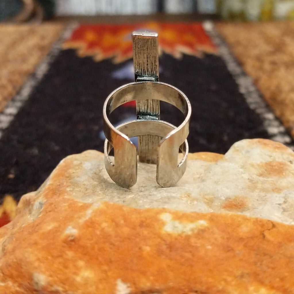 Back View features a semi adjustable band.