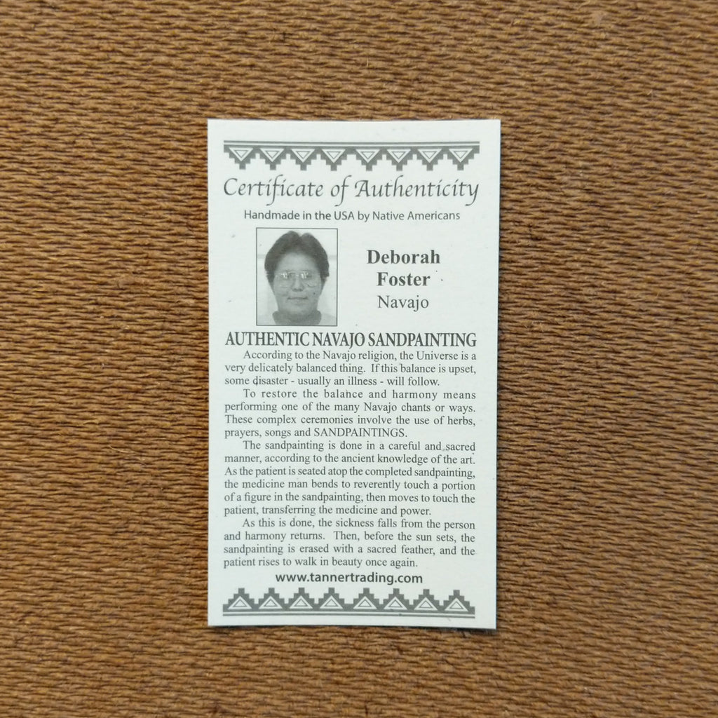 A close-up of the artisan's authentication tag.