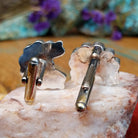 Close up of the cuff link backing.