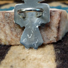 Zuni Thunderbird ring, featuring a handcrafted sterling silver Thunderbird design with intricate detailing and traditional Southwestern craftsmanship.    Artisan signature.