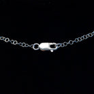 Close-up of the clasp on the necklace.