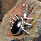 Navajo Made Black Onyx Bug Pin by J.B. SWSG-PIN-0001