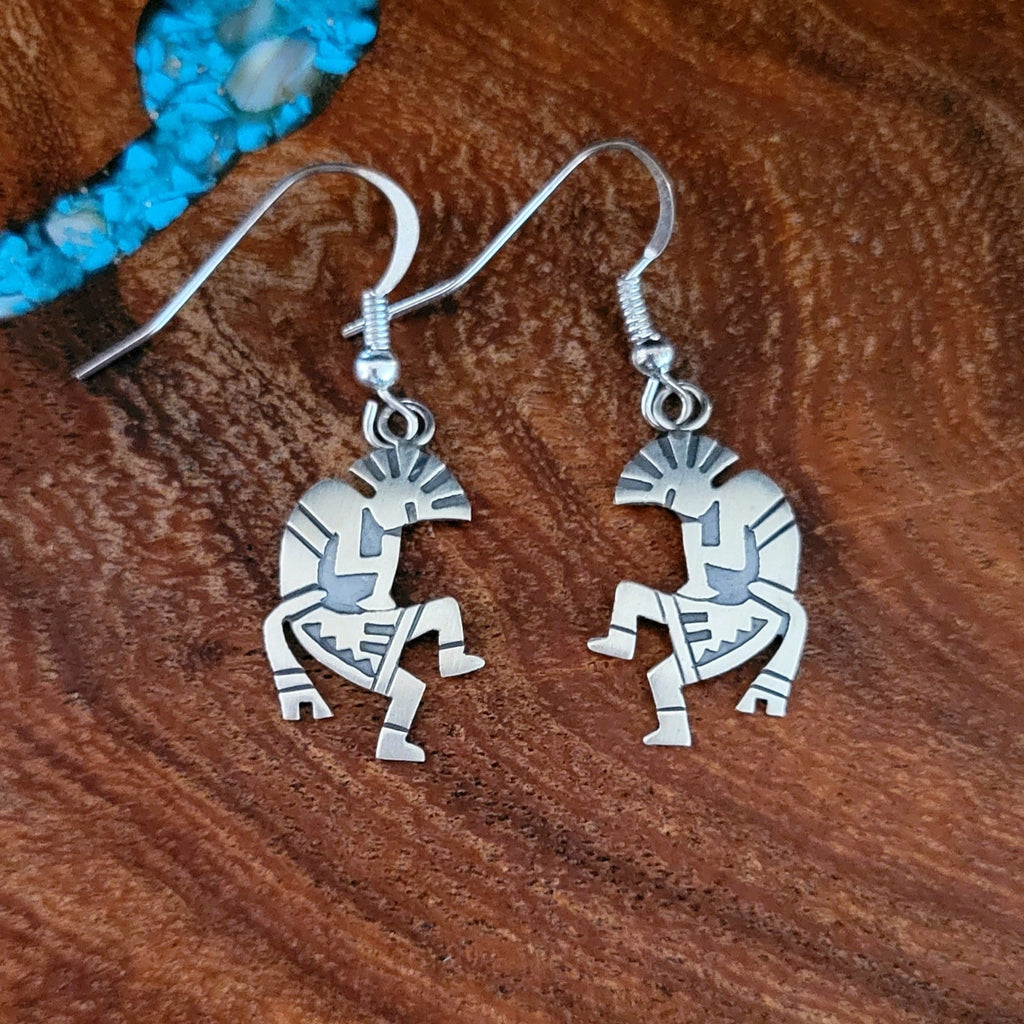 Navajo Made Kokopelli Earrings