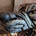 edge wolf sculpture left side closeup