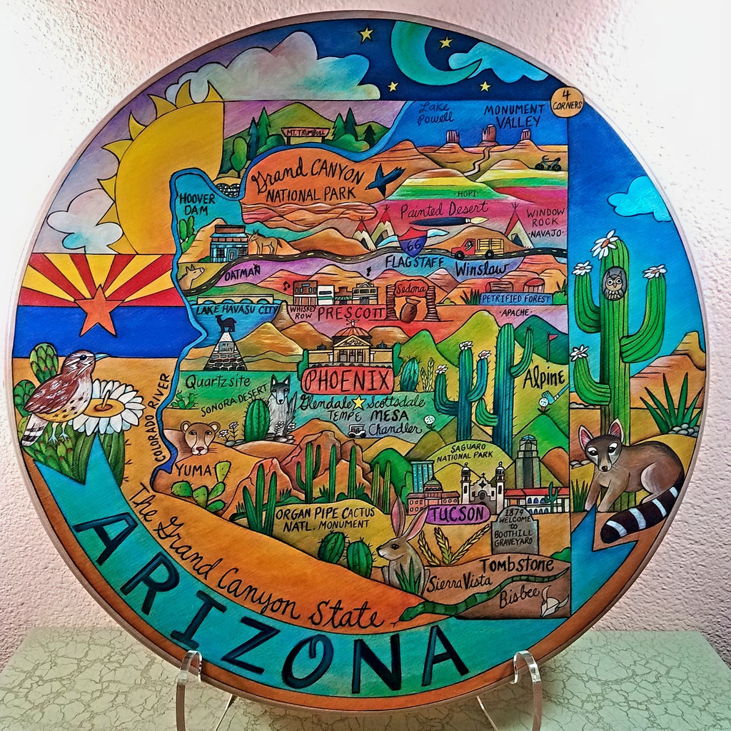 lazy susan the desert dreams by sticks proudly made in the usa