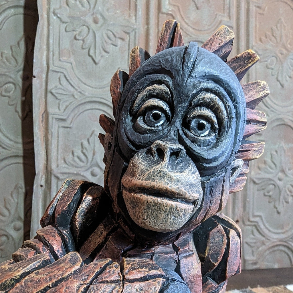 "Orangutan" an Edge Sculpture by Matt Buckley Detail View