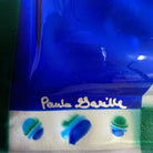 "Colors of Waves" Glass Dish by Paula Garille Signature View