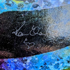 Decorative Glass Plate with Stand by Artist Karen Ehart Signature View