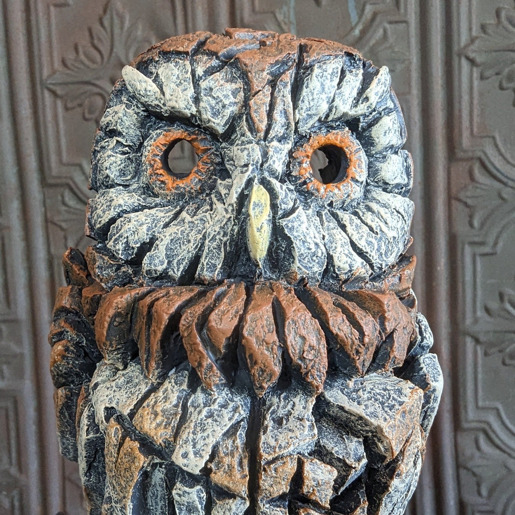 "Owl" an Edge Sculpture by Matt Buckley Detail View