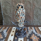 "Owl" an Edge Sculpture by Matt Buckley Back View
