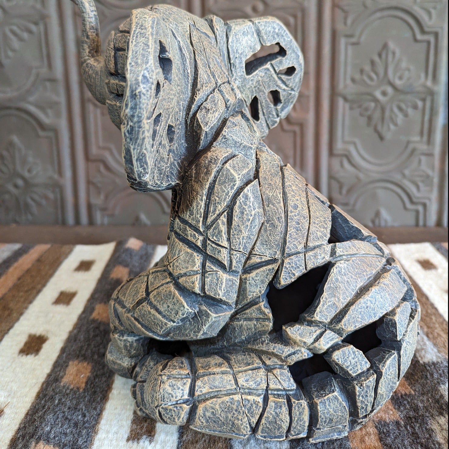 "Elephant" an Edge Sculpture by Matt Buckley Side View