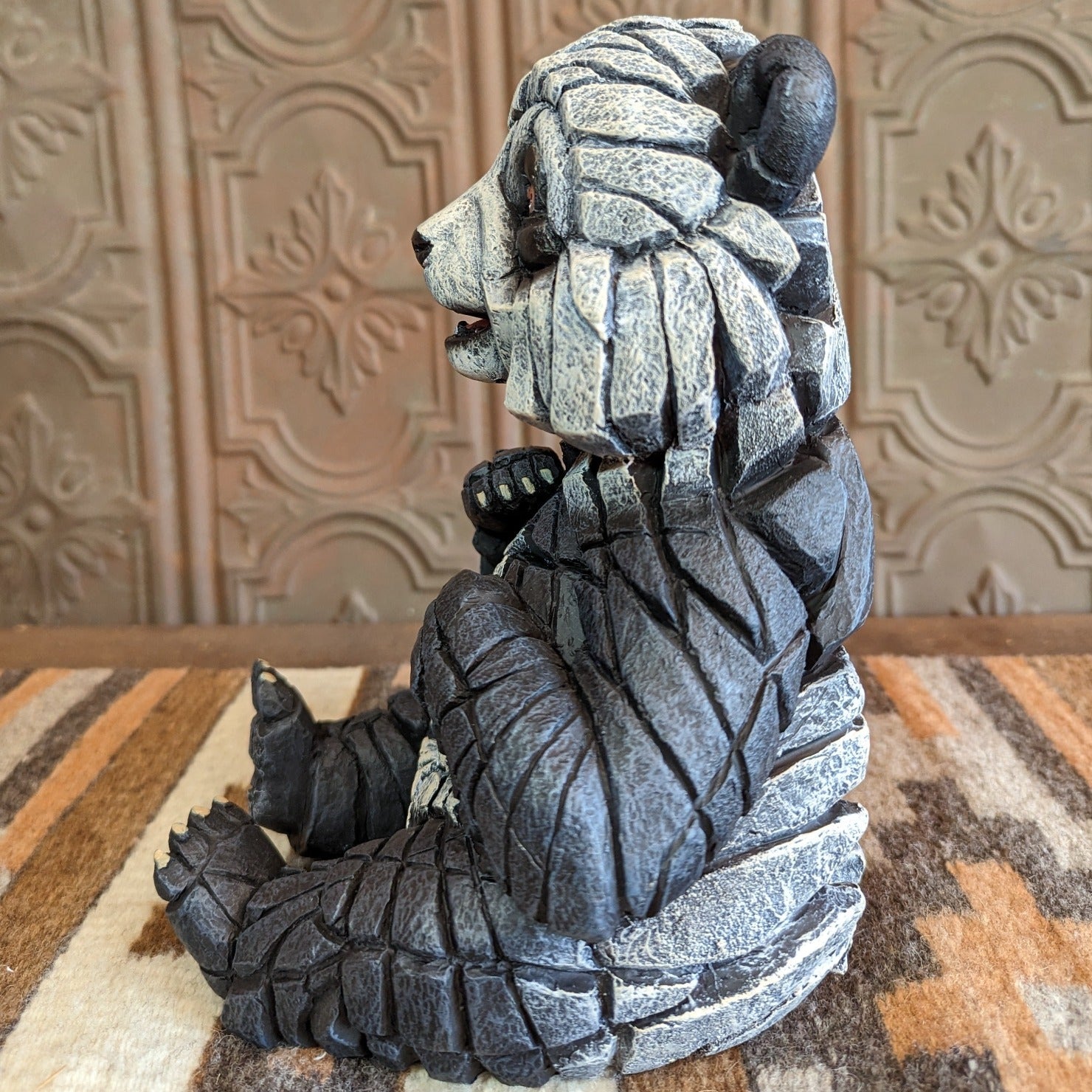"Panda" an Edge Sculpture by Matt Buckley Side View