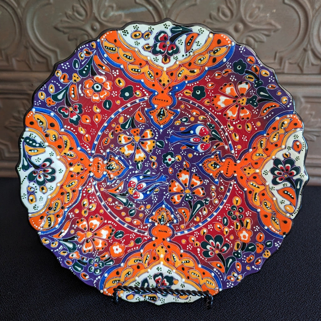Handmade Turkish Plate Front View