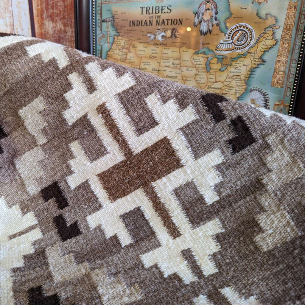 two grey hills navajo rug by nathan harry