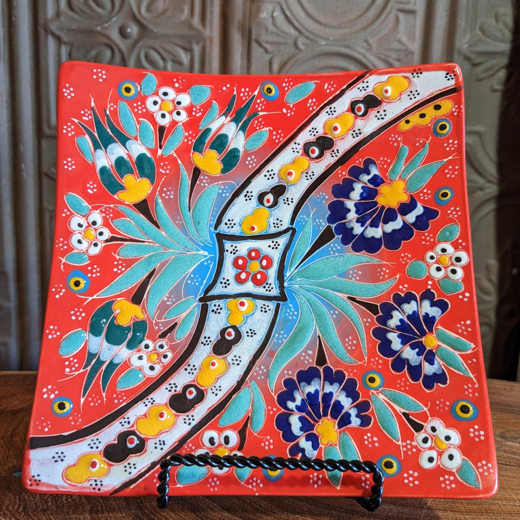 turkish plate multi colored front view